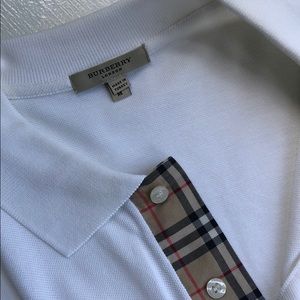 White Burberry Polo